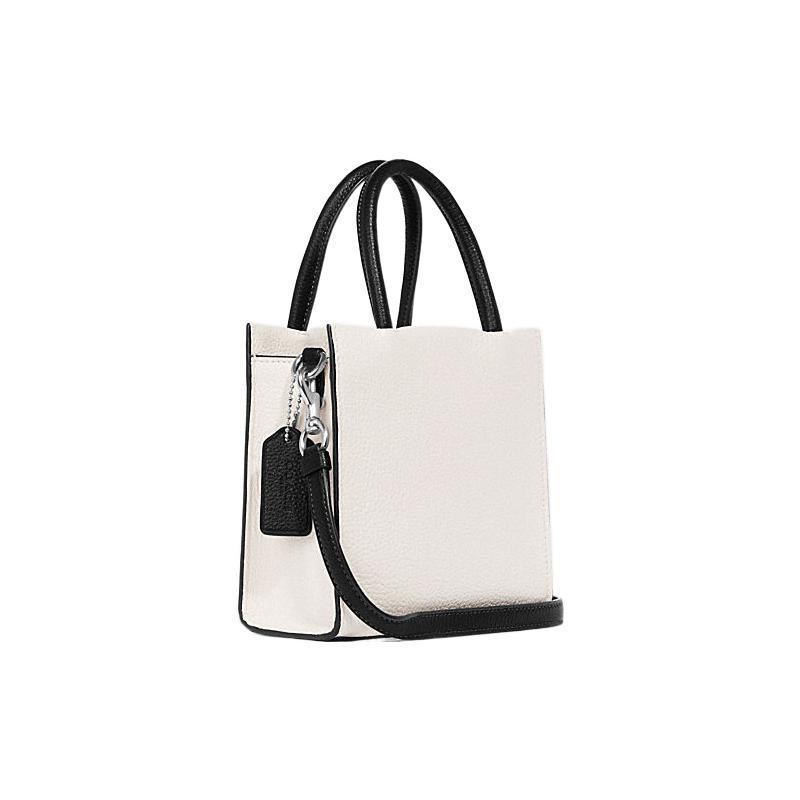 Coach Cally Cow Leather Handbag , Shoulder Bag , Crossbody Bag Mini Women's White (Unisex) Handbags CE598 SVNOK