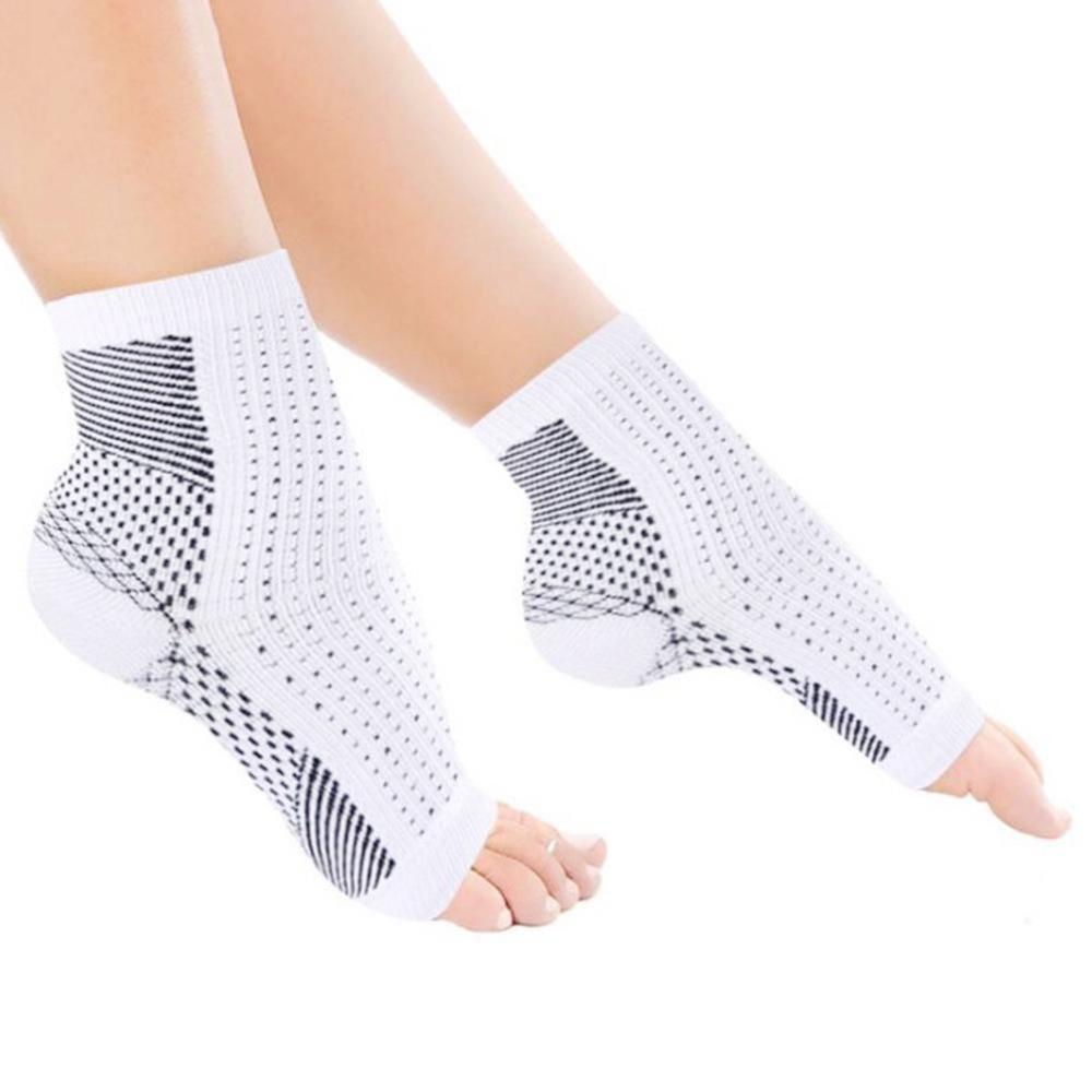 1Pair Nano Socks Neuropathy Socks Compression Sleeve For Ankle Swelling,Plantar Fasciitis,Neuropathy - Nano Brace For Women Men