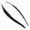 Front Headlight Eyebrow Cover ABS Black Front Headlight Lamp Eyebrow Cover Trim for 5 Series F10 LCI 2014 to 2016