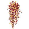 1/2/3/4Pcs Fall Hanging Artificial Violet Flower UV Resistant Realistic Fake Flower Wedding Party Indoor Outdoor Garden Wall Hanging Faux Flower