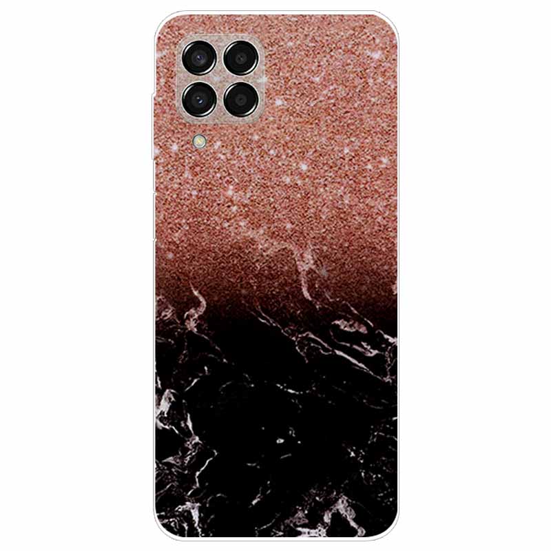 Hülle für Samsung M33 Hülle Marmor Weiches TPU Silikon Handyhüllen für Samsung Galaxy M53 5G Hülle Klarer Bumper M 33 53 Schutz
