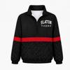 Womens Streetwear Zip-Up Stand Collar Sweatshirt 3D Digital Print Loose Fit Casual Top