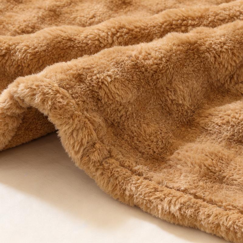Wasart Luxury Faux Fur Throw Blanket 150X200 Non-Shedding Super Soft Fluffy Home Decor Blanket For Couch Sofa Bed Autumn Winter