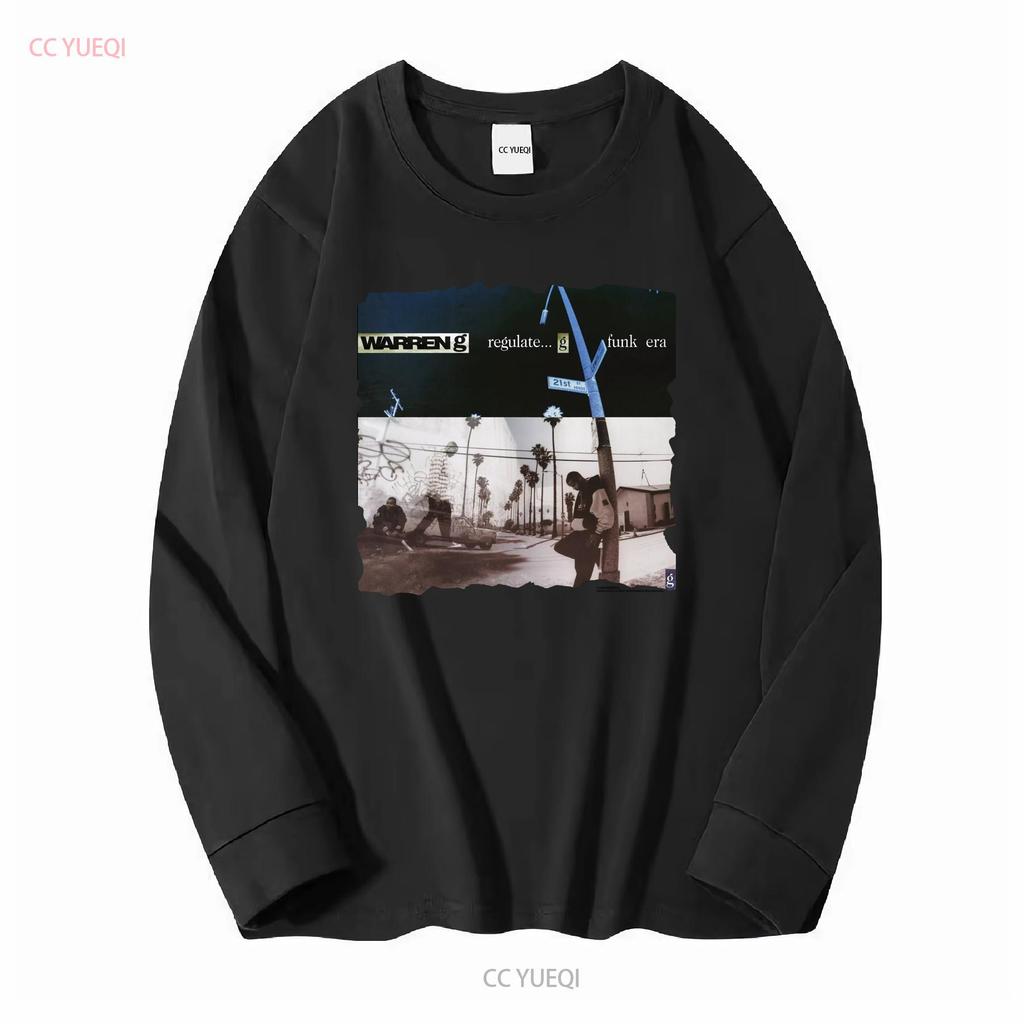 Vintage Warren G Regulate Funk Era 1994 Rapové tričko Velké Černé Opotřebované Vzácné dlouhý nebo krátký rukáv vintage Mírně vyprané