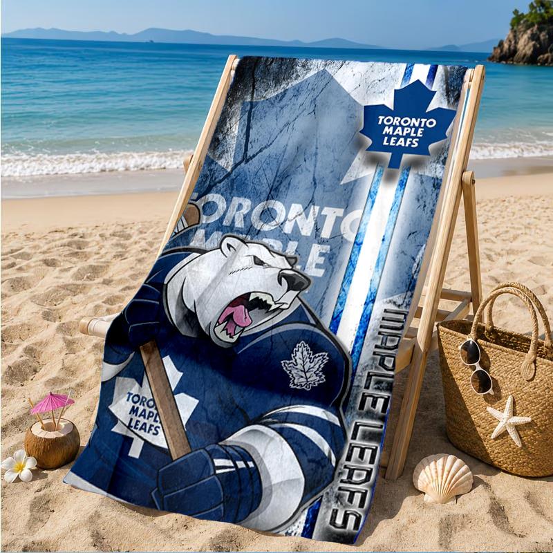Toronto Leafs Hockey Beach Towel, Super Soft Microfiber, Perfect Gift for Her/Him, Birthday, for Pool, Beach, Travel, Decor Beach Party