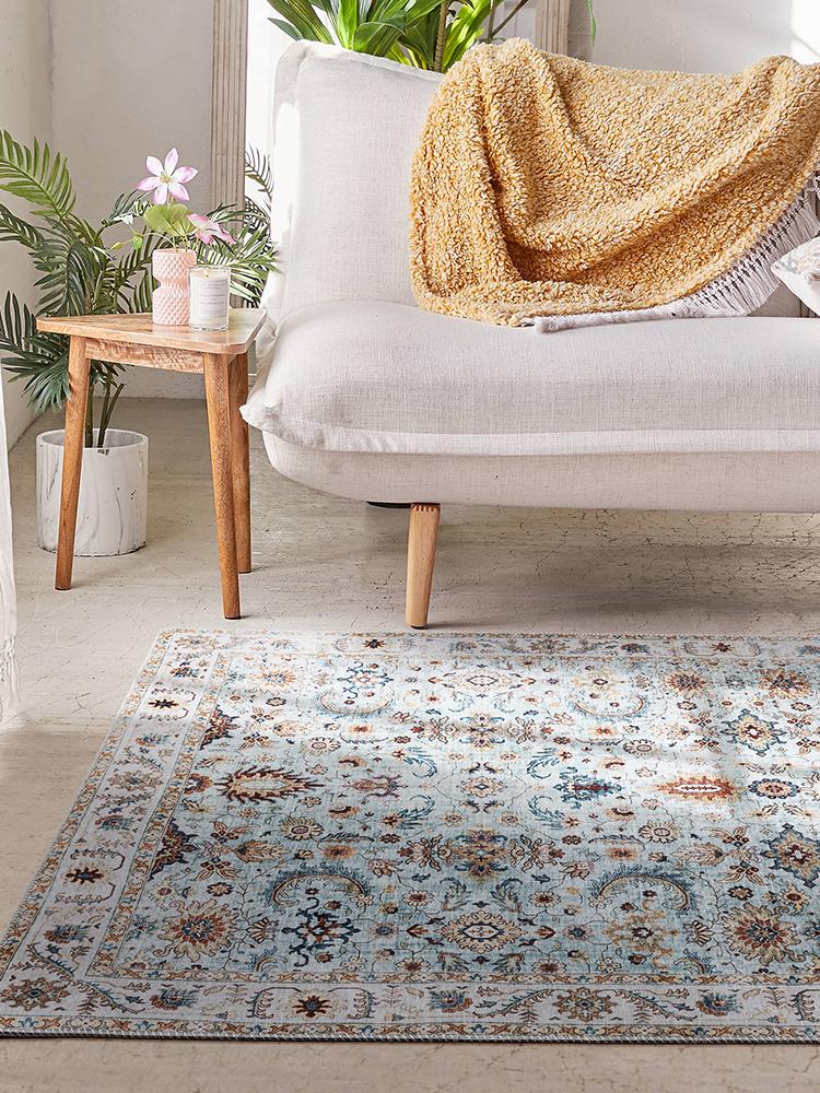 Bohemian Style Living Room Sofa Coffee Table Blanket Bedroom Bed Full of Large Carpet Can Be Washed