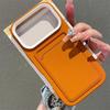 Creative Card Slot iPhone 12-17 Case with Liquid Skin Feel - Cross-Border Design