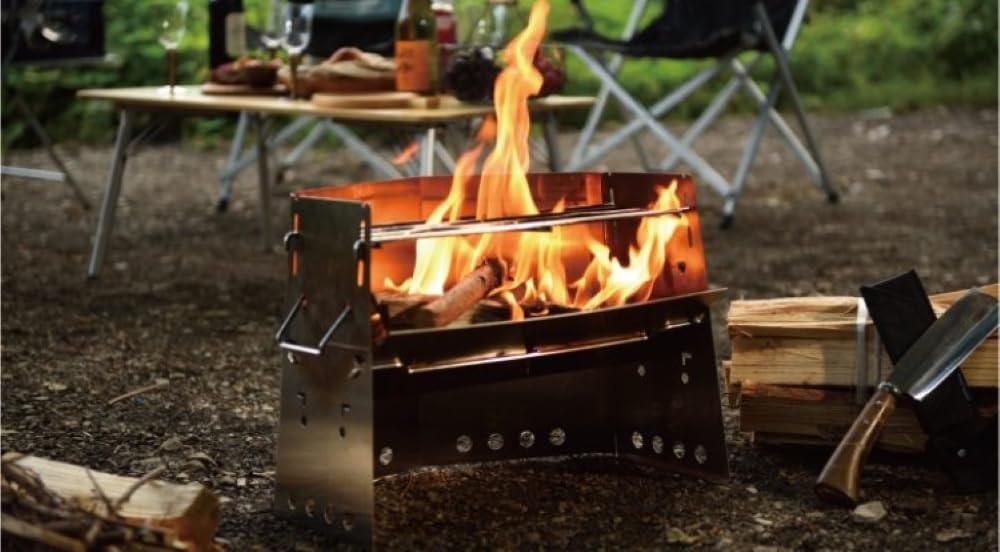 Uniflame Firewood Grill II Firewood Grill Bridge Set & (682845 & 682913)