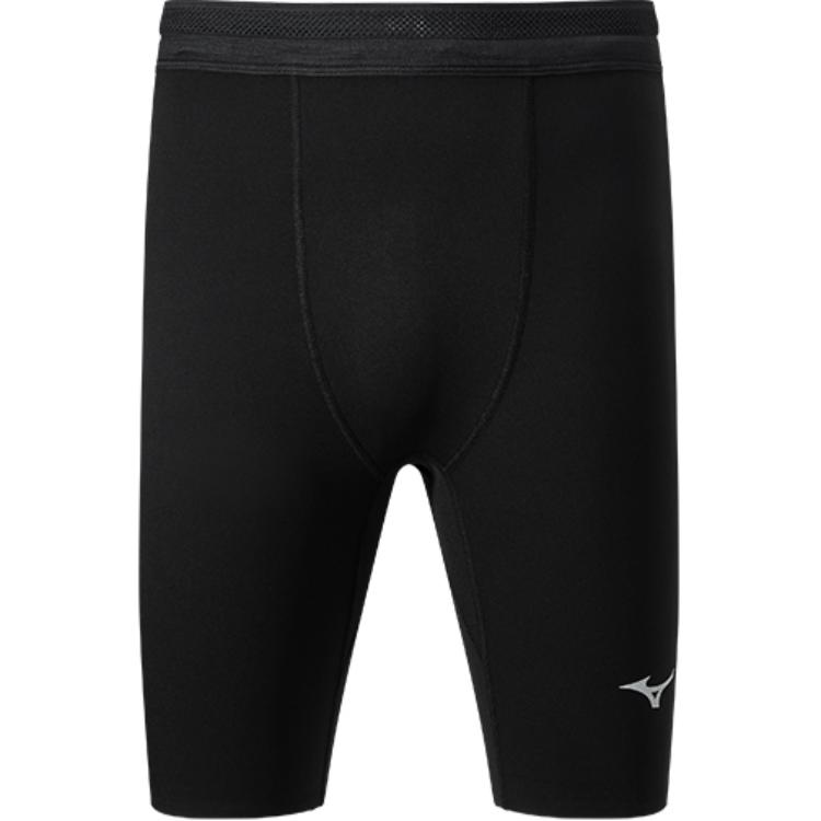 

Mizuno Performance Series High Elastic Slim Fit Letter Print Sports Shorts Men shorts Black J2CB41P1-09 XXL