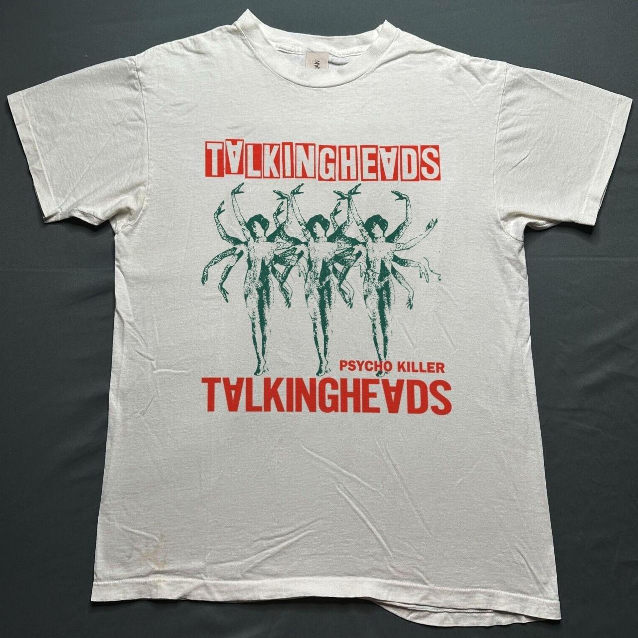 Vintage Talking Heads Rock Band Music T Shirt Unisex Short Sleeve Shirt S-5xl XL
