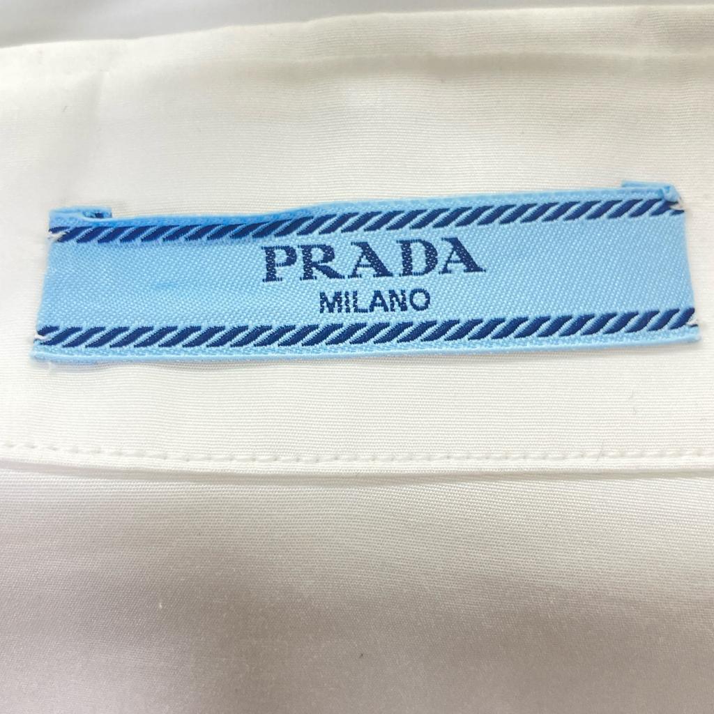 Prada [Domestic Regular] P432F S212 1UCX Volume Sleeve Blouse/ Tops 36 whiteUsed