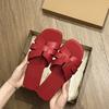 Soft Flat Bottom Versatile French New Casual Comfortable Sandals 2025 Summer Beach Slippers Women Wear One Word Cool Slippers