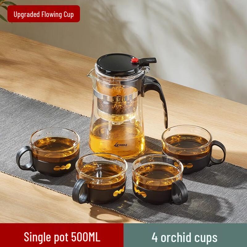 Shangqi Glass Teapot Set with 4 Cups