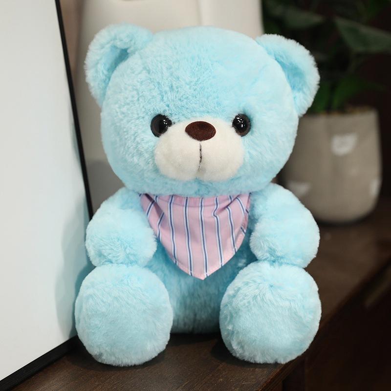 Niedliches sitzendes Teddybär-Plüschtier, niedliche Bären-Umarmungs-Bärenpuppe, Kinderbegleiter und Trost-Handpuppe