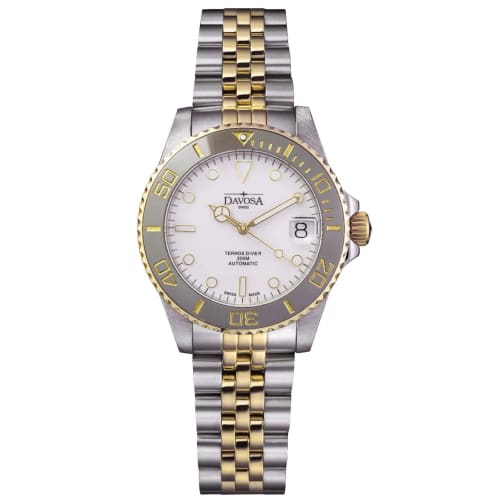 

Davosa IWAWP Ternos Medium Automatic Watch, 20 ATM Water Resistant, Silver, 166.197.02, Men s