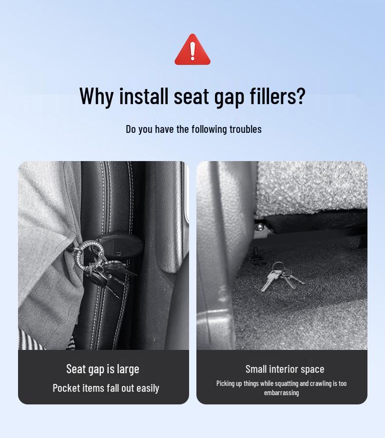 Double Slot Gap Filler Anti-Leak Seat Seam Strip
