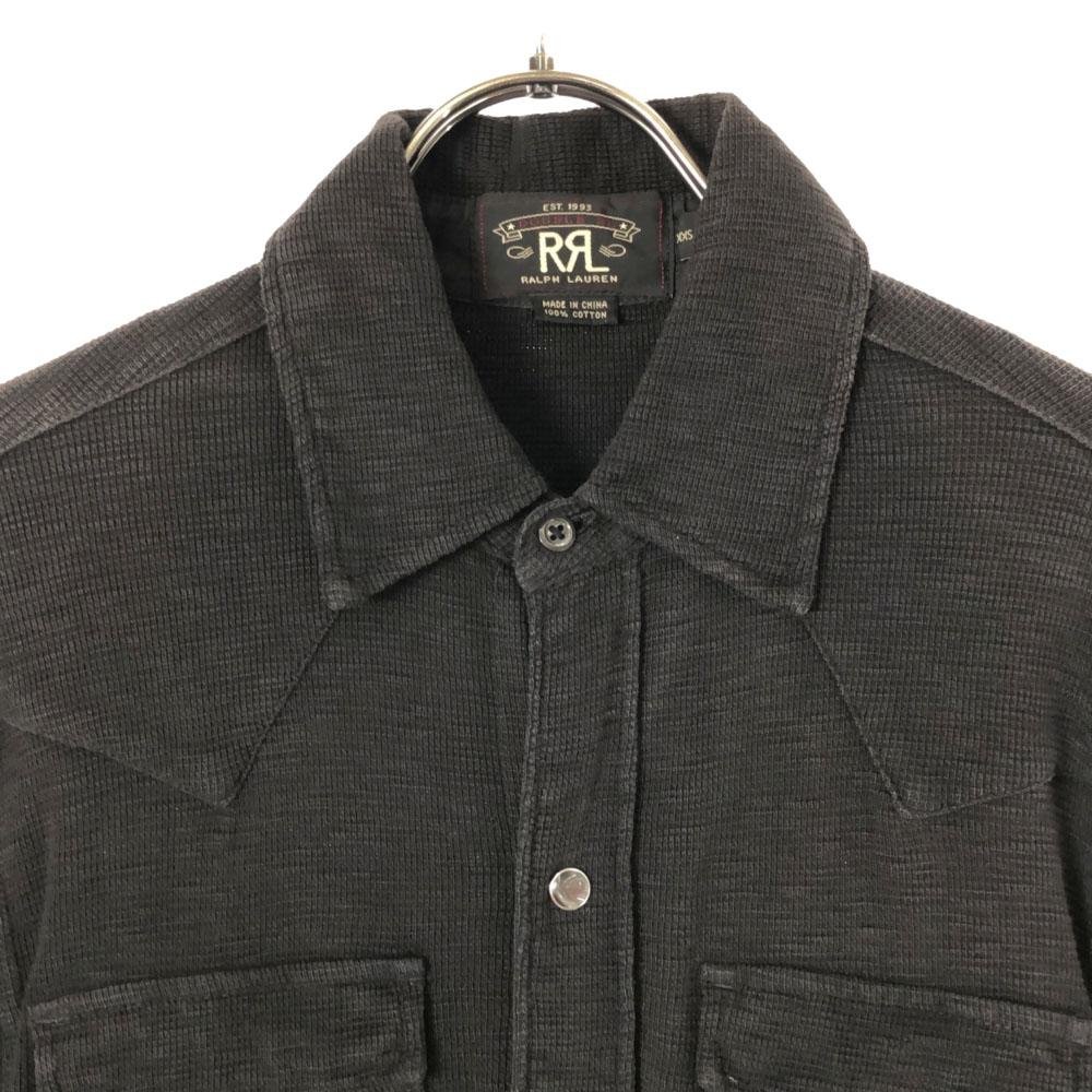 RRL 1 Star Long Sleeve Western Shirt XXS Brown RALPH LAUREN Men's Used