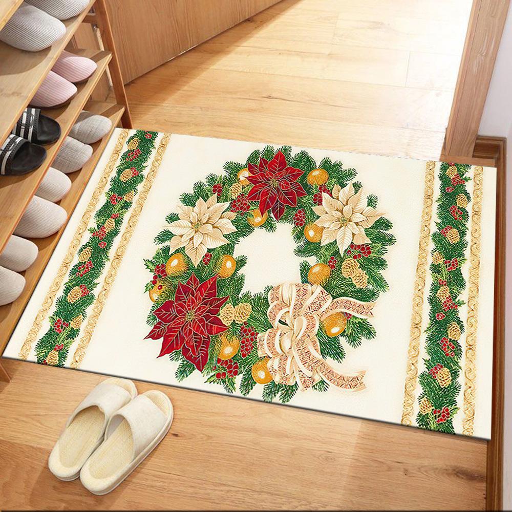 Christmas 127 Carpet Suitable for Playrooms Balcony Living Rooms Hallway Antislip Carpet Decorate Offices Wedding Party Gift