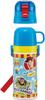 Skater Stainless Steel Water Bottle with Disney Toy Story 22 Kids' 2-Way Cup, 350ml, Design, Boys' SKDC3-A