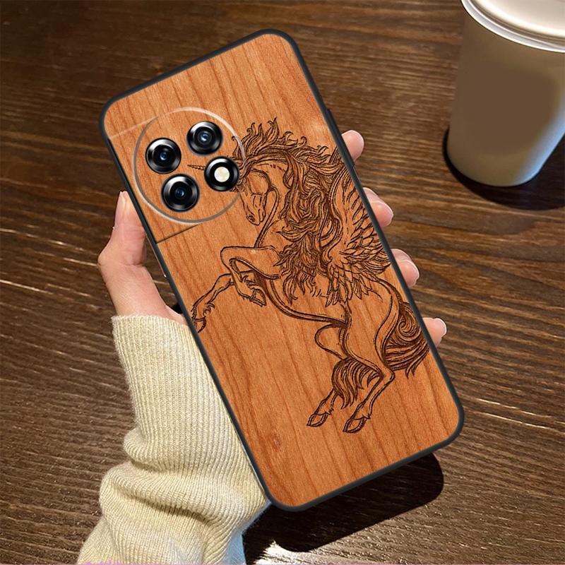 Turtle Elephant Dragon Wood For OnePlus Nord CE 5 2 3 4 Lite N20 N30 Case For OnePlus 13 12 11 9 13s 8T 10T 10R 12R 13R