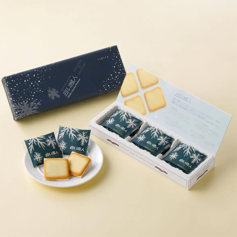 Shiroi Koibito 9 pieces Ishiya Seika Hokkaido souvenir chocolate cookie Langue de chat gift present mail order Valentines Day White