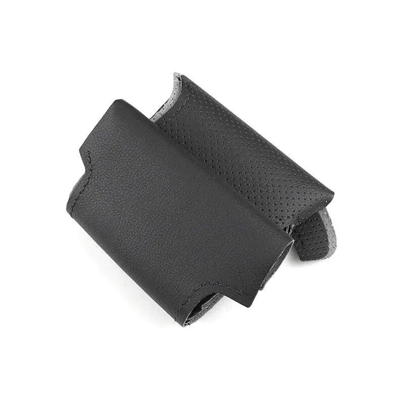 

Ручная оплетка автомобильного внутреннего чехла на руль для Citroen DS5 DS 5 DS4S DS 4S 2013 2014 2015 2016 2017 2018 перфорированная кожаная отделка чёрный