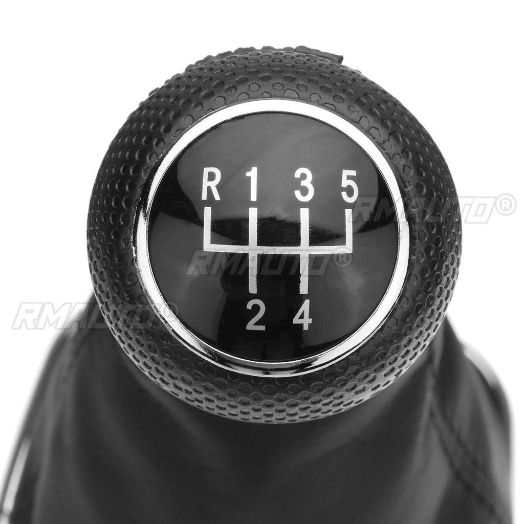 23mm 5/6 Speed Car Gear Shift Knob Lever Shifter Leather Gaitor Boot Cover for VW Golf 4 Cabriolet Variant Bora Jetta