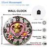 12 Inch Diameter Glass Wall Clock Highly Recommended by Interior Designers