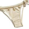 Maillot de bain tankini de couleur unie pour femme, Bikini sexy à décolleté plongeant et dos nu, Maillot de bain deux pièces triangle pour la plage