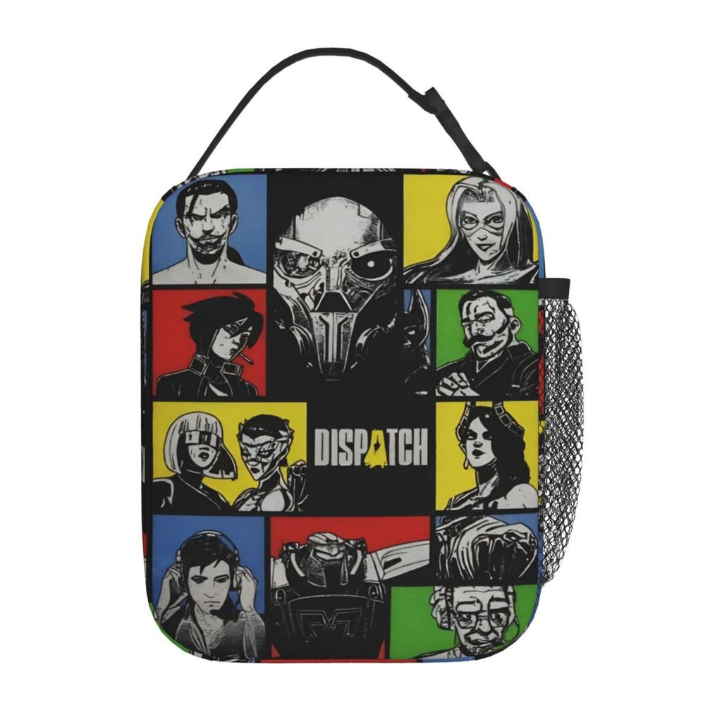 Dispatch Video Game Thermal Insulated Lunch Bags for Travel Portable Food Container Bags Men Women Thermal Cooler Lunch Box