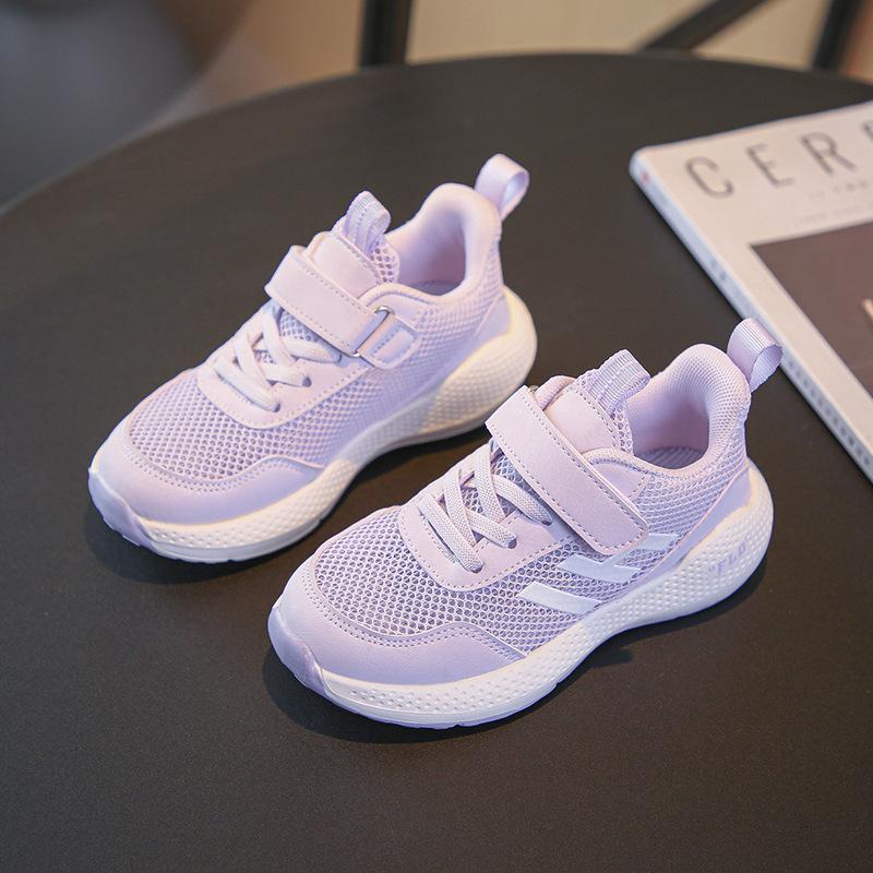 

Детская дышащая сетчатая обувь высокой ценности 2025 лето новая сетчатые кроссовки для мальчиков повседневная обувь на мягкой подошве для девочек 31 лавандовый