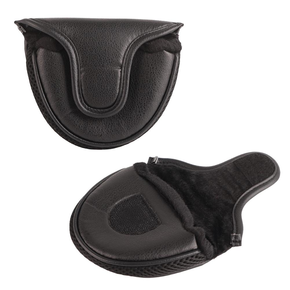 

Чехол для клюшки для гольфа, чехол для мини-головки молотка, чехол для головки клюшки, только для паттера с центральным валом чёрный