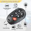 Key Fob Replacement for 2004-2018 Toyota Sienna Car Keyless Entry Remote Control, GQ43VT20T, 6 Buttons