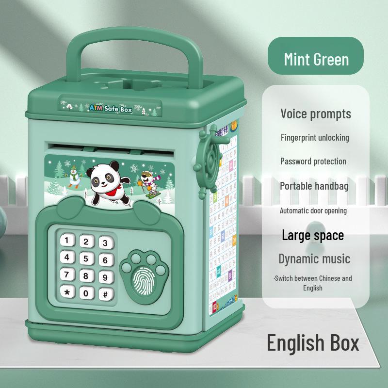 Большая емкость для отпечатков пальцев Копилка для детей - Автоматическая копилка и подарок на день рождения