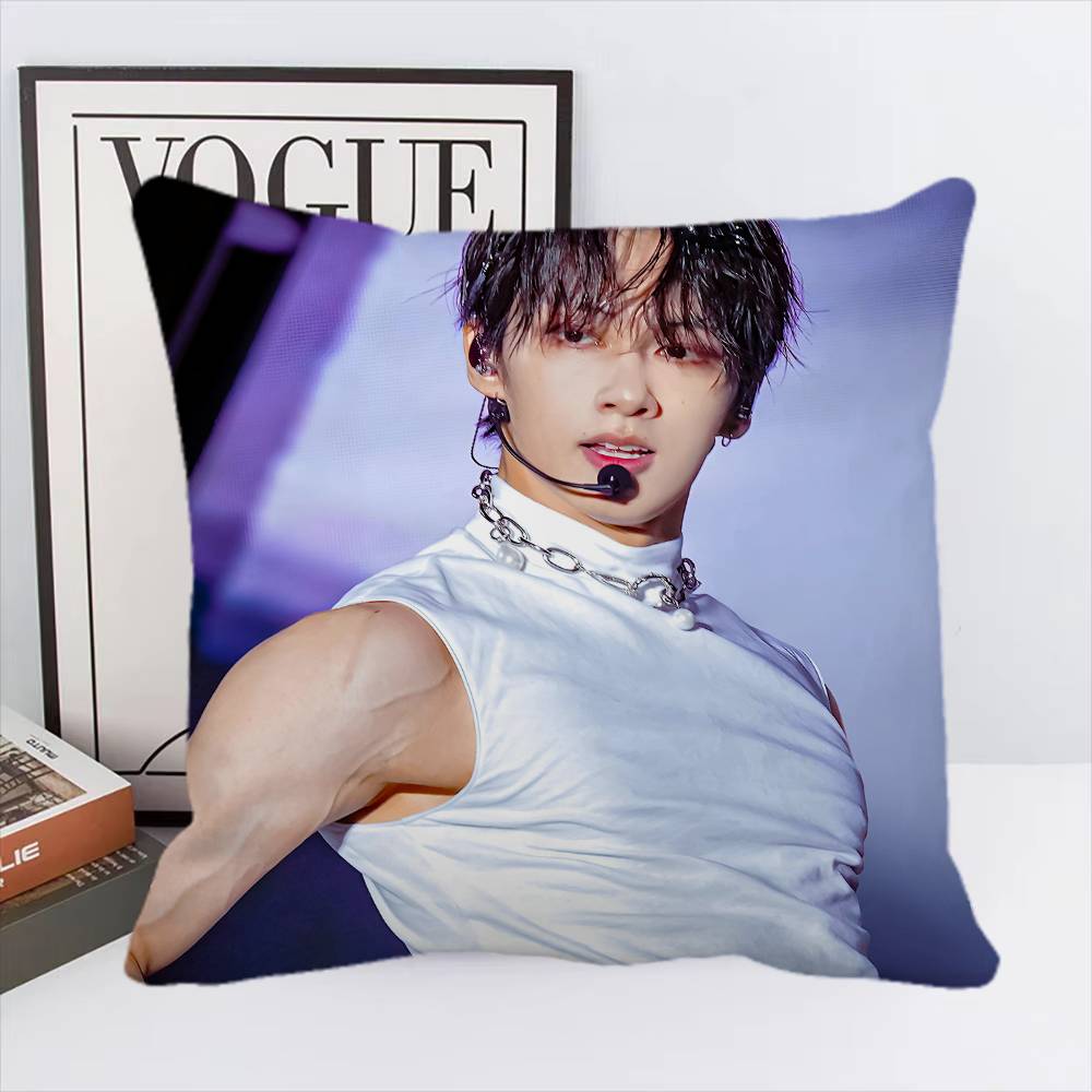 Junhui Wen Kpop Kissenbezug Quadratisches Kissen Schlafzimmer Sofa Freizeit Komfort Kissen Auto Heimdekoration