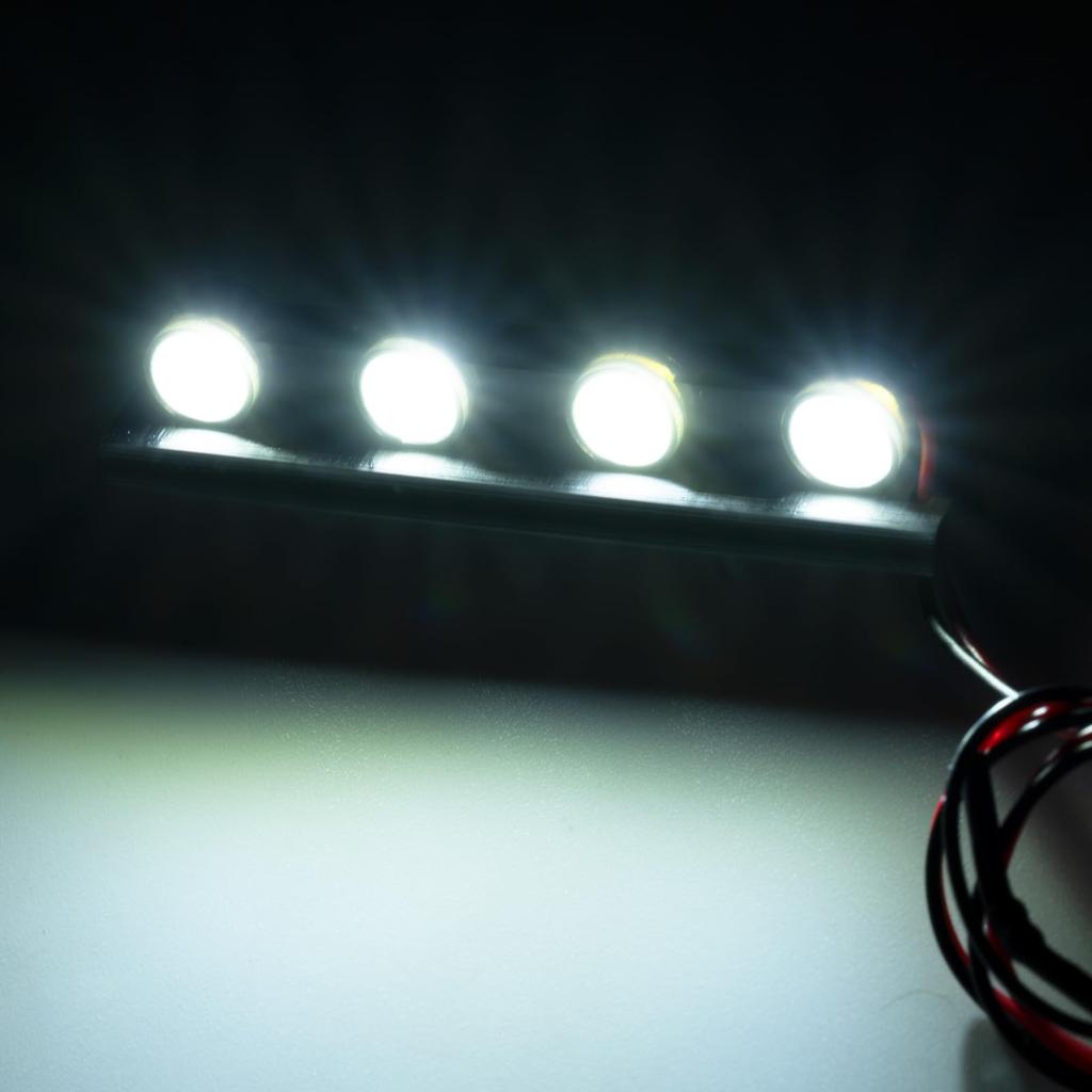 TRZX 4LED Roof Light Bar Kit for 1/18 Traxxas TRX4-M K10 F150 RC Crawler Car