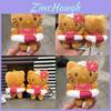 Black Skin Hello Kitty Plush Toy With Swim Ring Pendant For Kids And Collectors