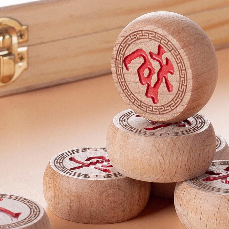 Brangdy Beechwood Folding Chess Set