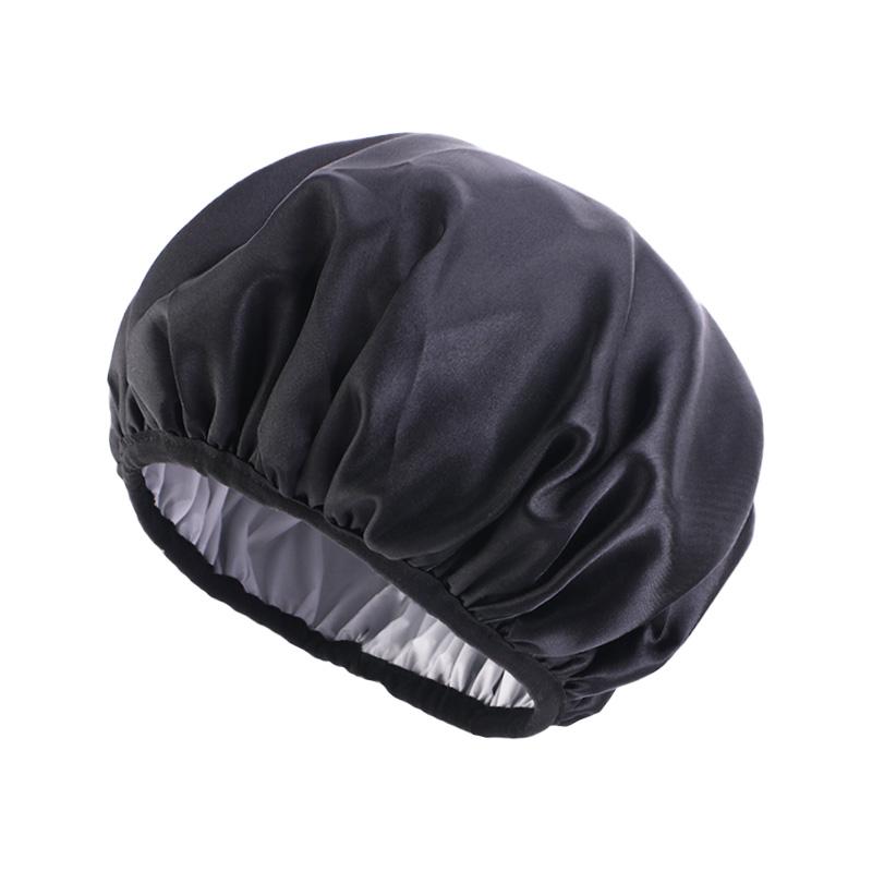 Hot Double Layer Reusable Hair Bath Cap Custom Logo Waterproof EVA Elastic Band Shower Cap