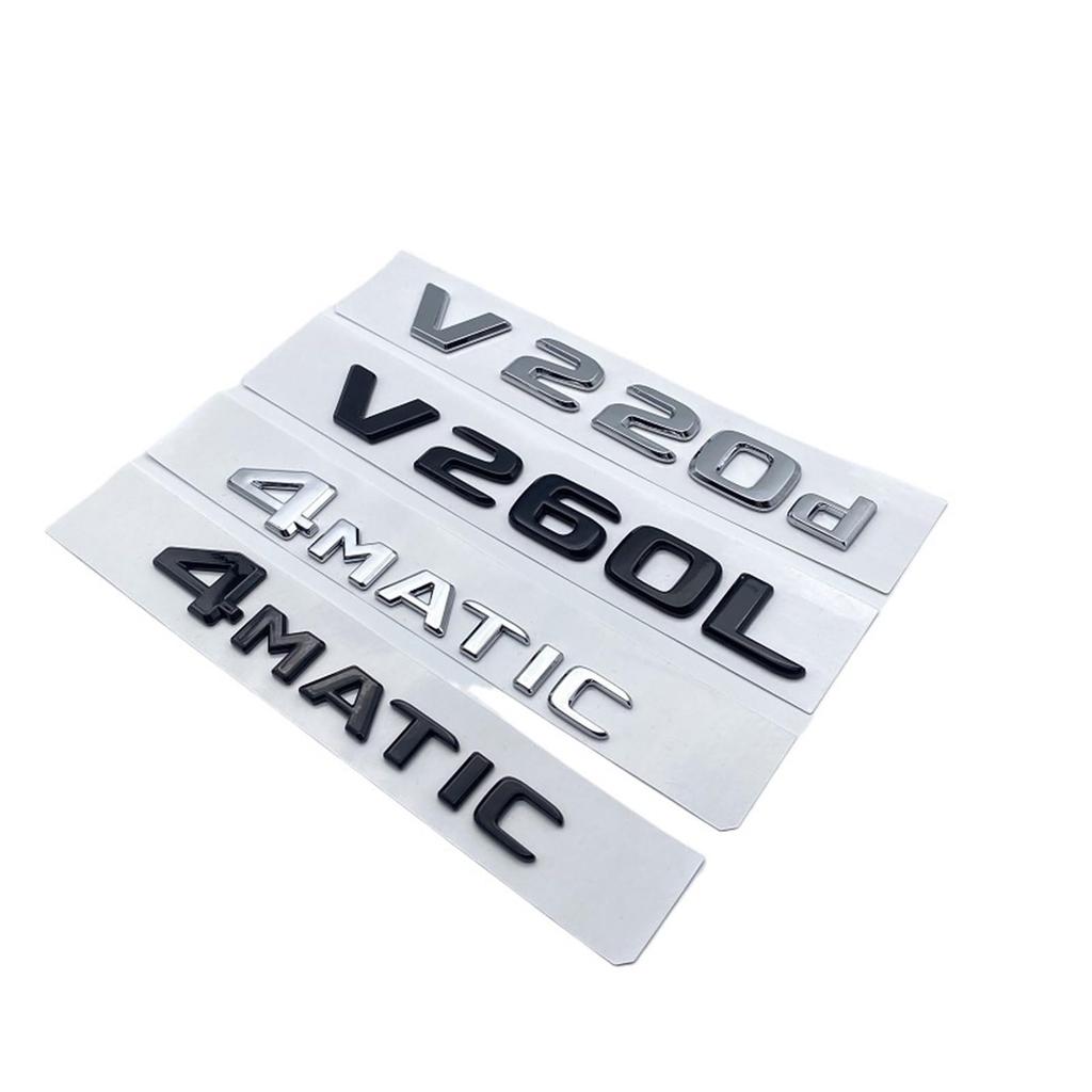 HESENCMKPG 3D Letter V260L V220d V250d V300d Fit For NIGHT EDITION Emblem Fits Mercedes