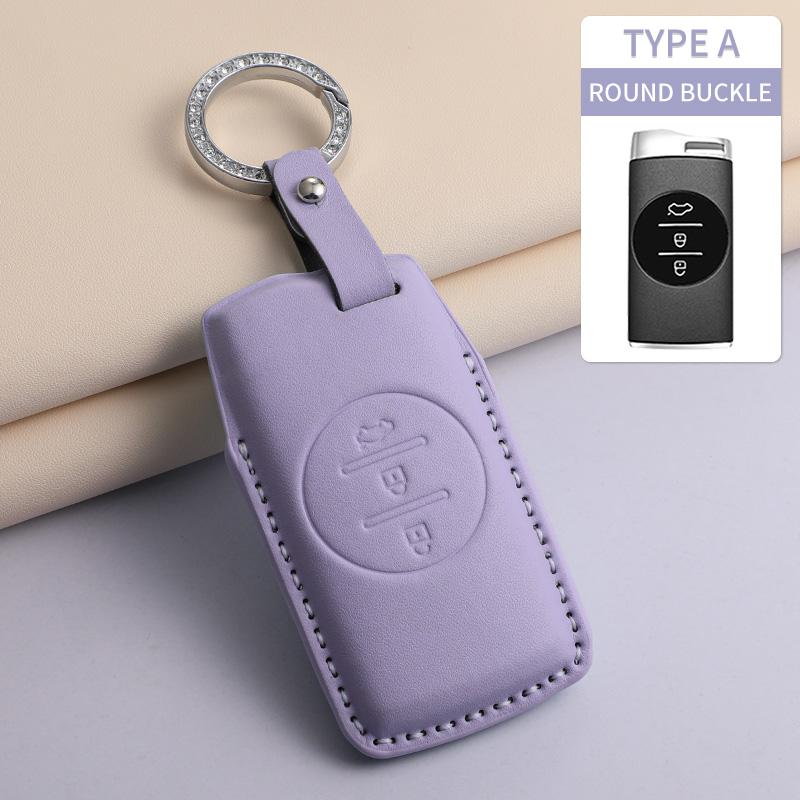 For Chery Tiggo 5 7 8 Tiggo 8 3x Arrizo 5 6 Pro Gx 5x EQ7 Jaecoo J7 7 J8 Omoda 5 C5 PU Car Keychain Shell Holder Car Accessories