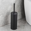 Badezimmer Toilettenbürstenhalter Set Edelstahl Schwarz Quadratisch Reinigungsgeräte Vertikale Toilettenbürste Badezimmer Reinigungszubehör