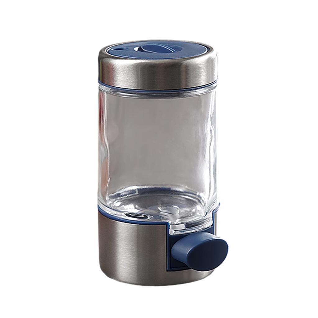 Press-Type Quantitative Seasoning Jar Adjustables Opening Sealed Salt Jar For Home Kitchen Hotel
