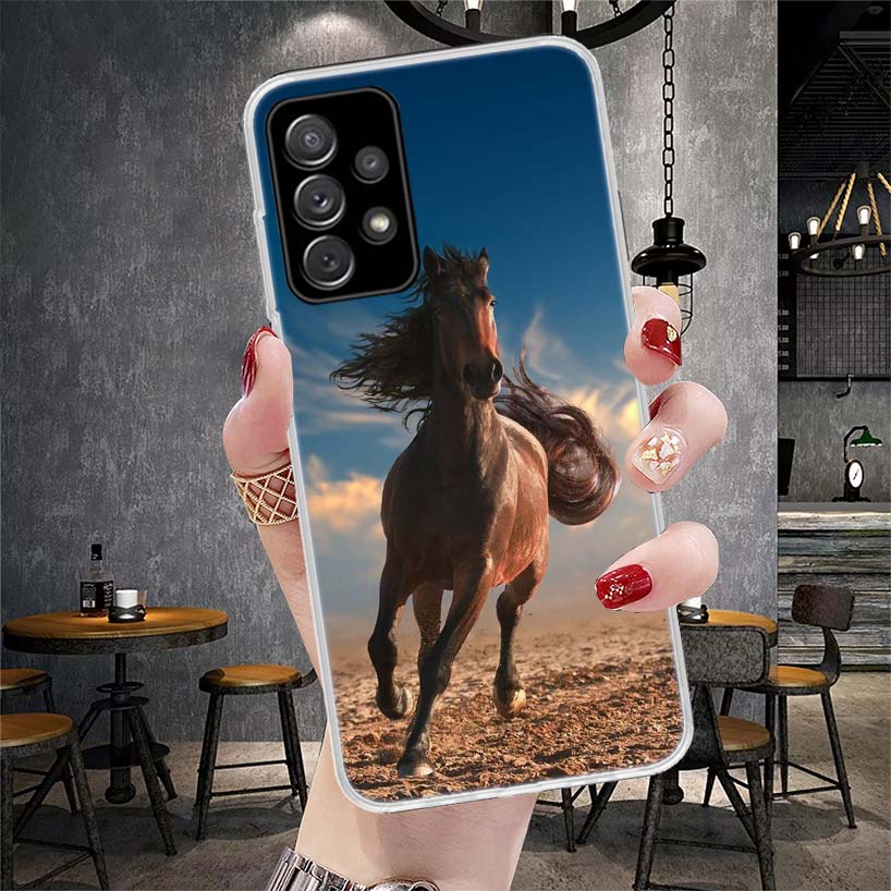 Horse Great Beauty Galloping Soft Phone Case For Samsung Galaxy S22 S23 S24 S25 Edge S26 Ultra S20 FE S21 Plus + Fundas Coque Ga