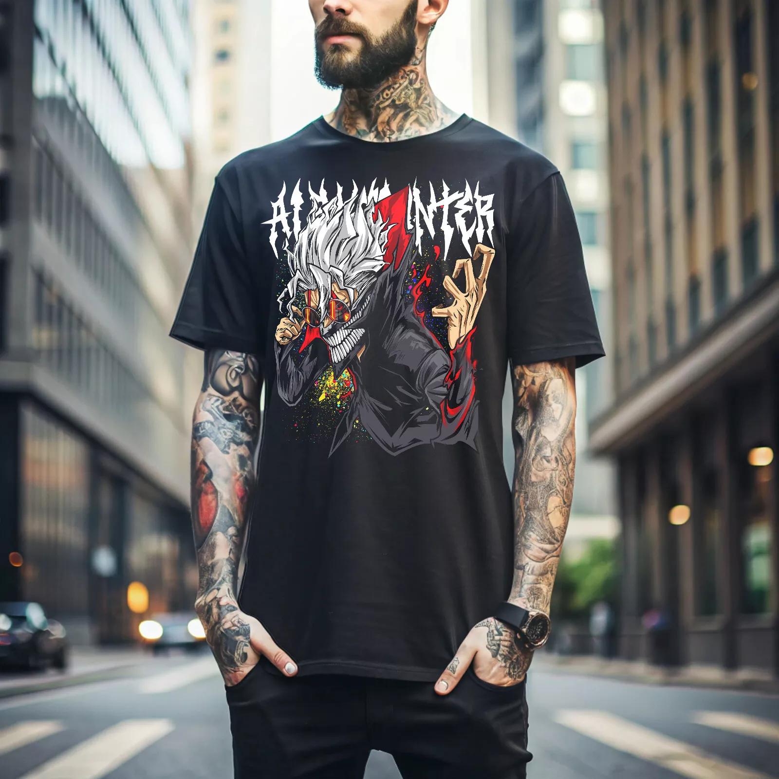 

100% хлопок ТОПЫ UNISEX ФУТБОЛКИ МУЖСКИЕ ЖЕНСКИЕ Dandadan Окарун Футболка Окарун Момо Аясэ Подарок черный Аниме Футболка Все размеры 033 4XL чёрный