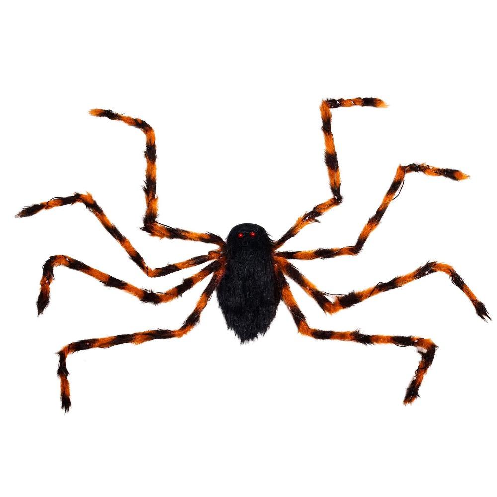LED Halloween Spider Backpack Stuffed Animal Plush Spider Bag Big Spider Decoration  Puppy Pet