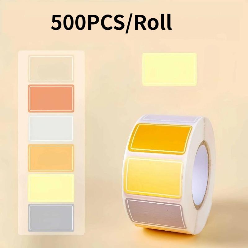 500PCS/Roll Color Label Stickers, Party Stickers, Name Stickers, Self-adhesive Index Labels, File Classification Label Paper