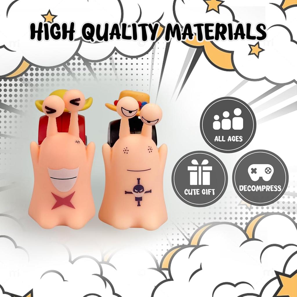 One Piece Den Den Mushi, Anime Snail Phone Model, Luffy Action Figure, Sound Recording Toy, Hobby Collection, New