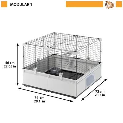 Ferplast Modul 1 erweiterbarer Kaninchenkäfig