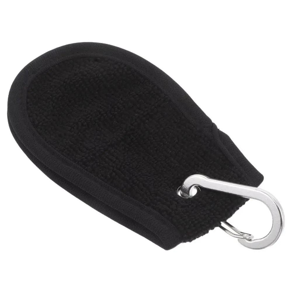 Soft Microfiber Golf Ball Cleaning Towel Water Absorption with Carabiner Hook Golf Wipe Cloth Portable Golf Cleaning Tools